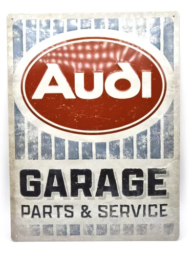 Audi Garage - placă metalică (30x40cm)