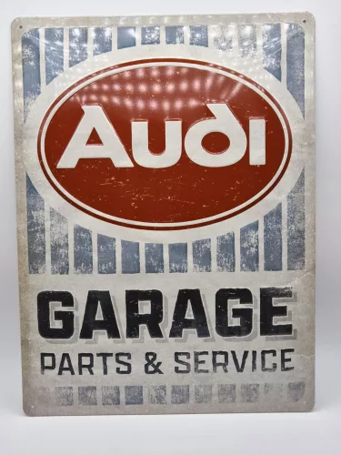 Audi Garage - placă metalică (30x40cm)