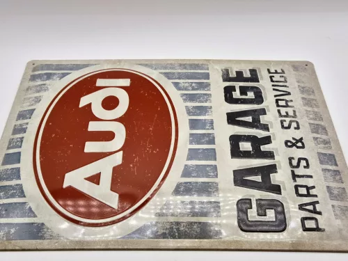 Audi Garage - placă metalică (30x40cm)
