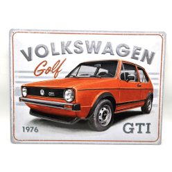 Volkswagen Golf GTI - placă metalică semn metalic v