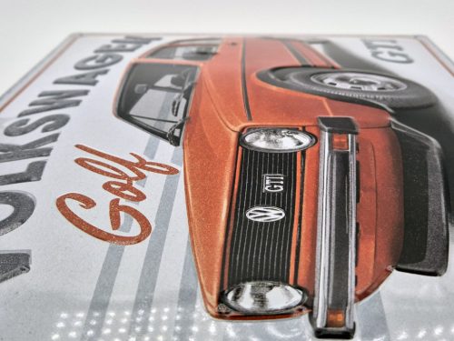 Volkswagen Golf GTI - placă metalică semn metalic v