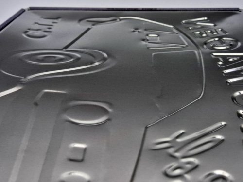 Volkswagen Golf GTI - placă metalică semn metalic v