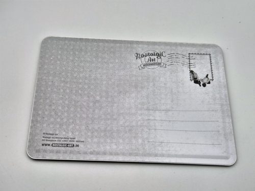 Parcare Mercedes Doar - placă metalică carte poștală metalică (10x14cm)