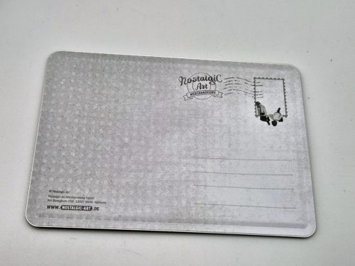 Placă metalică retro cu logo Mercedes, carte poștală metalică (14x10cm)