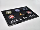 Placă metalică retro cu logo Mercedes, carte poștală metalică (14x10cm)