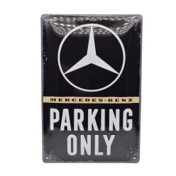 Doar parcare Mercedes placă metalică (20x30 cm)