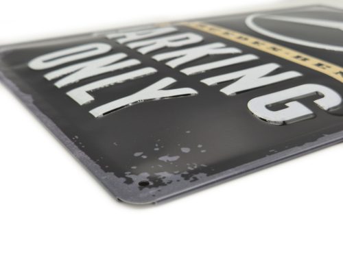 Doar parcare Mercedes placă metalică (20x30 cm)