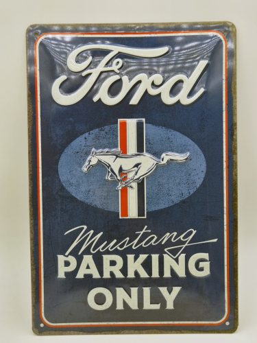Doar parcare Ford Mustang placă metalică (20x30 cm)