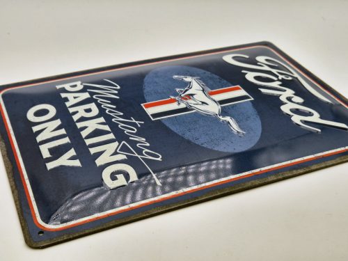 Doar parcare Ford Mustang placă metalică (20x30 cm)