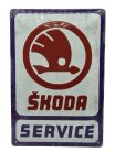 Placă metalică de service Skoda (20x30 cm)
