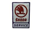Placă metalică de service Skoda (20x30 cm)