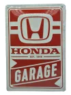 Placă metalică Honda Garage (20x30 cm)