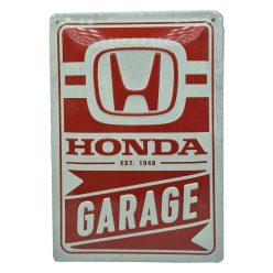 Placă metalică Honda Garage (20x30 cm)