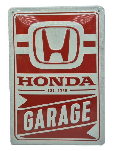 Placă metalică Honda Garage (20x30 cm)
