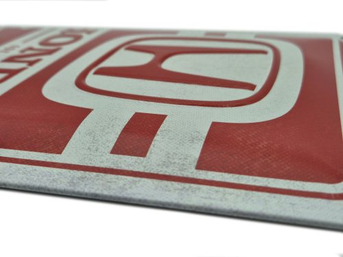 Placă metalică Honda Garage (20x30 cm)