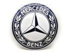 Placă rotundă din metal Mercedes - placă metalică (35cm)