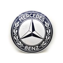 Placă rotundă din metal Mercedes - placă metalică (35cm)