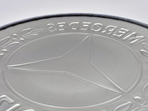 Placă rotundă din metal Mercedes - placă metalică (35cm)