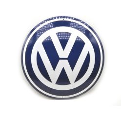   Placă rotundă din metal Volkswagen - placă metalică (35cm)
