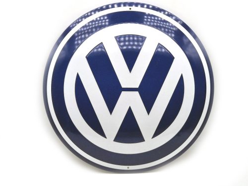 Placă rotundă din metal Volkswagen - placă metalică (35cm)