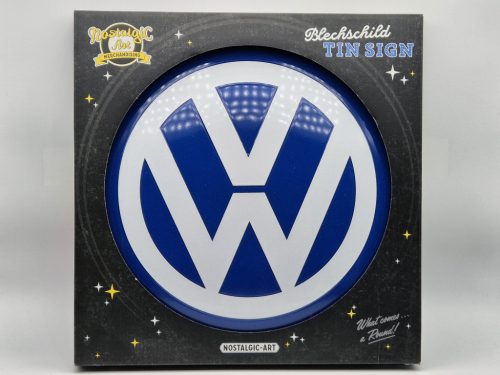 Placă rotundă din metal Volkswagen - placă metalică (35cm)
