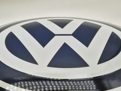 Placă rotundă din metal Volkswagen - placă metalică (35cm)