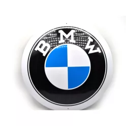 Placă rotundă din metal BMW - placă metalică (35cm)