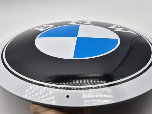 Placă rotundă din metal BMW - placă metalică (35cm)