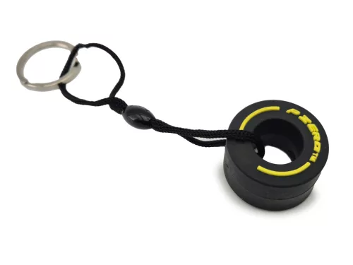 F1 Formula 1 cauciuc – breloc – galben