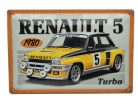 Renault 5 Turbo - 1980 – plăcuță metalică / tablou metalic (30x20cm)