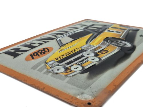 Renault 5 Turbo - 1980 – plăcuță metalică / tablou metalic (30x20cm)