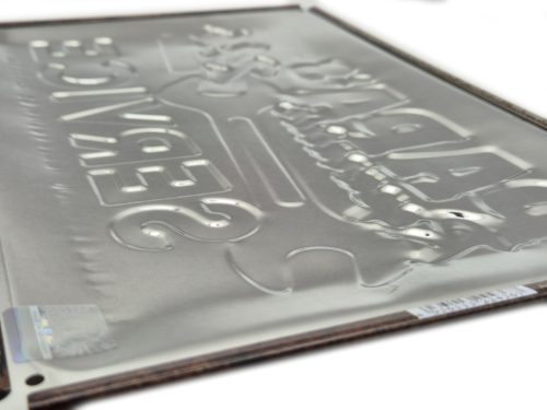 Papa's reparatur service – plăcuță metalică / tablou metalic (30x20cm) 