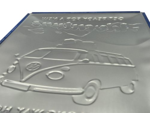 Volkswagen VW T1 Transporter – Get ready for a new Adventure – plăcuță metalică (30x40cm)