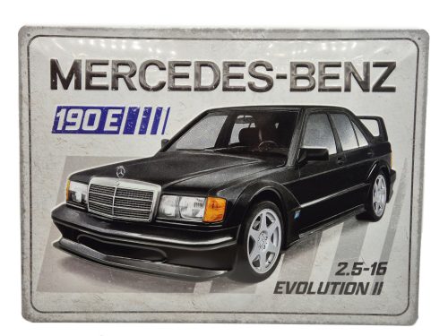 Mercedes-Benz 190E Evolution II / EVO II - 2.5L 16V – plăcuță metalică (40x30cm)