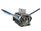 V8 motor bloc motor suport pentru pixuri / suport pentru cărți de vizită decorativ