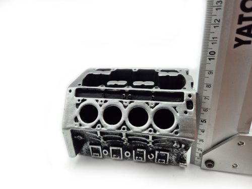 V8 motor bloc motor suport pentru pixuri / suport pentru cărți de vizită decorativ