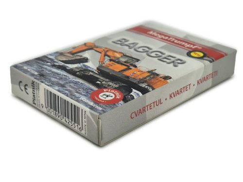 Bagger / utilaje de construcții - joc de cărți quartet 