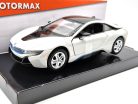 BMW i8 coupe 2018 - alb - model auto Motormax 1:24