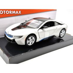 BMW i8 coupe 2018 - alb - model auto Motormax 1:24