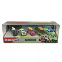   Set de 5 bucăți Volkswagen VW Transporter Beetle - Majorette - 1:64