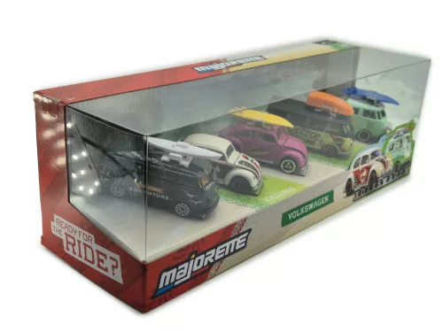 Set de 5 bucăți Volkswagen VW Transporter Beetle - Majorette - 1:64
