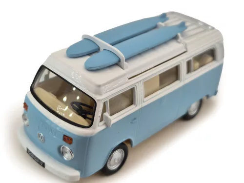 Volkswagen VW T2 transporter (1962) - Norev - 1:43 - albastru