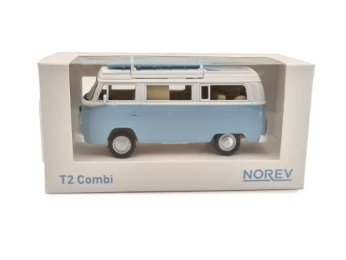 Volkswagen VW T2 transporter (1962) - Norev - 1:43 - albastru