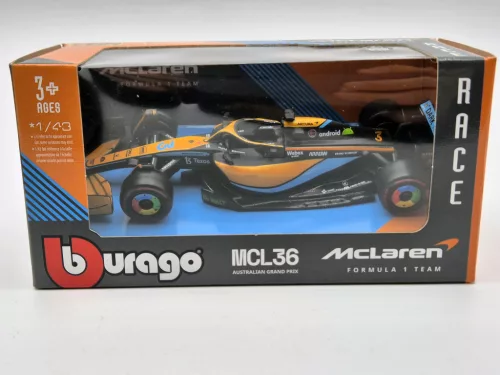 McLaren F1 MCL36 #3 (2022) GP-ul Australiei - Daniel Ricciardo - Bburago - 1:43