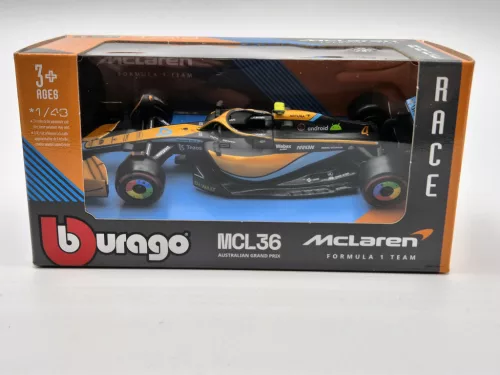 McLaren F1 MCL36 #4 (2022) GP-ul Australiei - Lando Norris - Bburago - 1:43