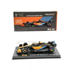   McLaren F1 MCL36 #3 (2022) GP-ul Australiei - Daniel Ricciardo - CU PILOT - Bburago - 1:43