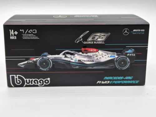 Mercedes - AMG Petronas F1 W13E #63 (2022) - George Russel - CU PILOT - Bburago - 1:43