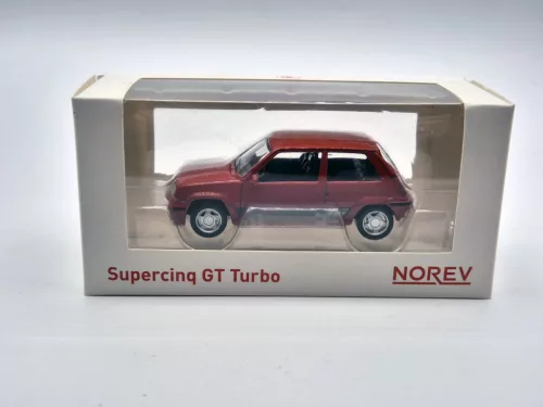 Renault R5 Supercinque GT - roșu (1988) - Norev - 1:43