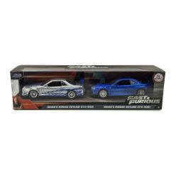   Fast&Furious / Set de mașini Furios și iute 2 - Brian Nissan Skyline GT-R - Jada - 1:32