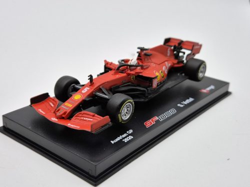 Ferrari - Echipa F1 Scuderia Ferrari (2020) - GP-ul Australiei - Sebastian Vettel - cu pilot - Bburago - model mașină 1:43 1/43 model auto
